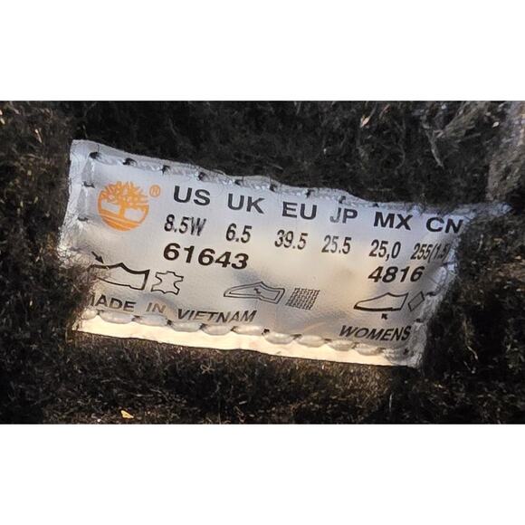 Timberland Mukluk Pullon Fur Boots Black Suede Winter Bootie Women's 8.5W - Picture 8 of 9